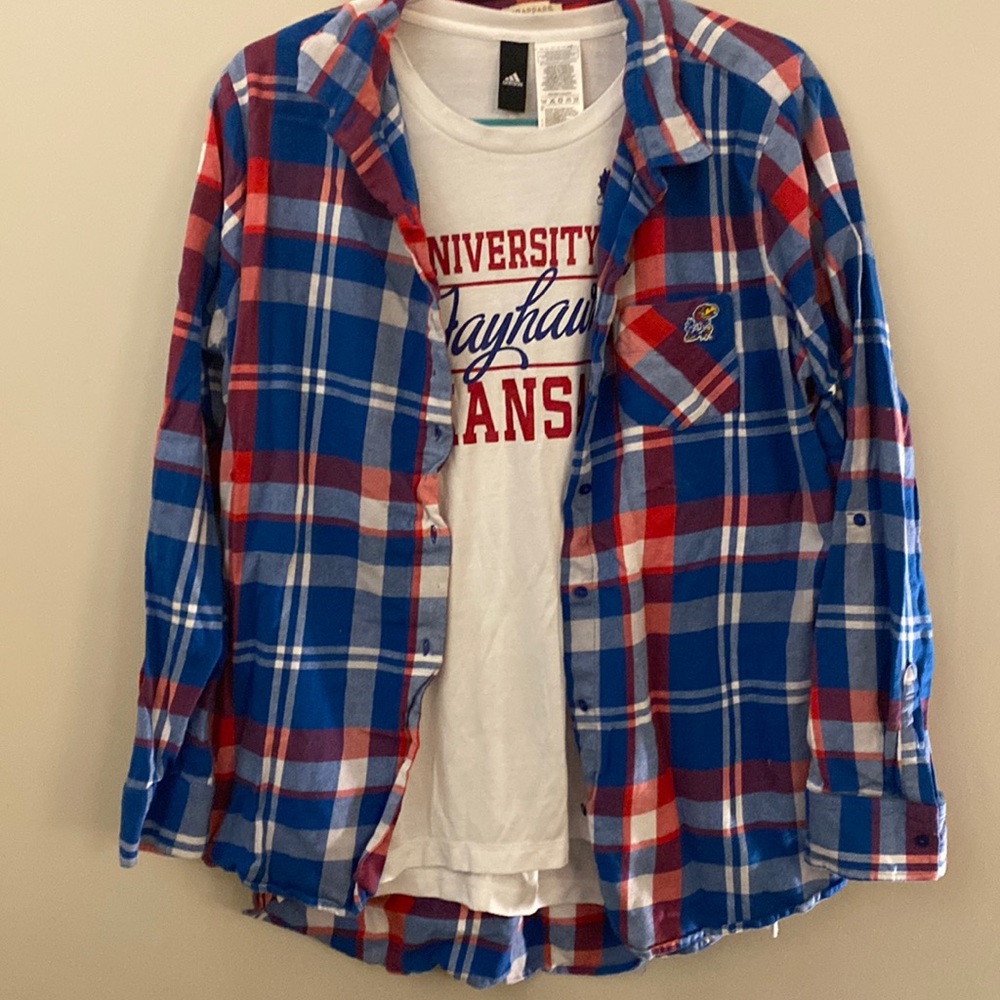 KU Flannel and Tee